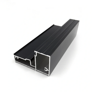Balustrade Black Powder Coated Frame Aluminium Profile Extrusion